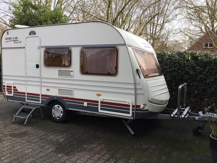 Caravan, Home-Car Racer 39 incl luifel en extra’s, Caravans en Kamperen, Caravans, Particulier, tot en met 4, 750 - 1000 kg, Standaardzit