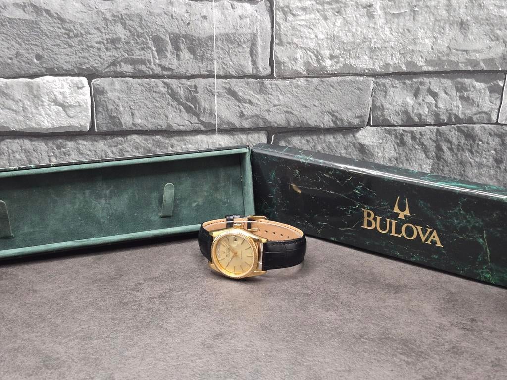 Bulova Super Seville Day-Date Automaat Horloge + Doos, Overige merken, Overige materialen, Polshorloge, Ophalen of Verzenden