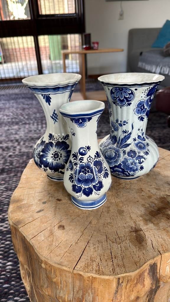 set brocante vazen. Delft blauw MOEDERDAG ♥️, Ophalen