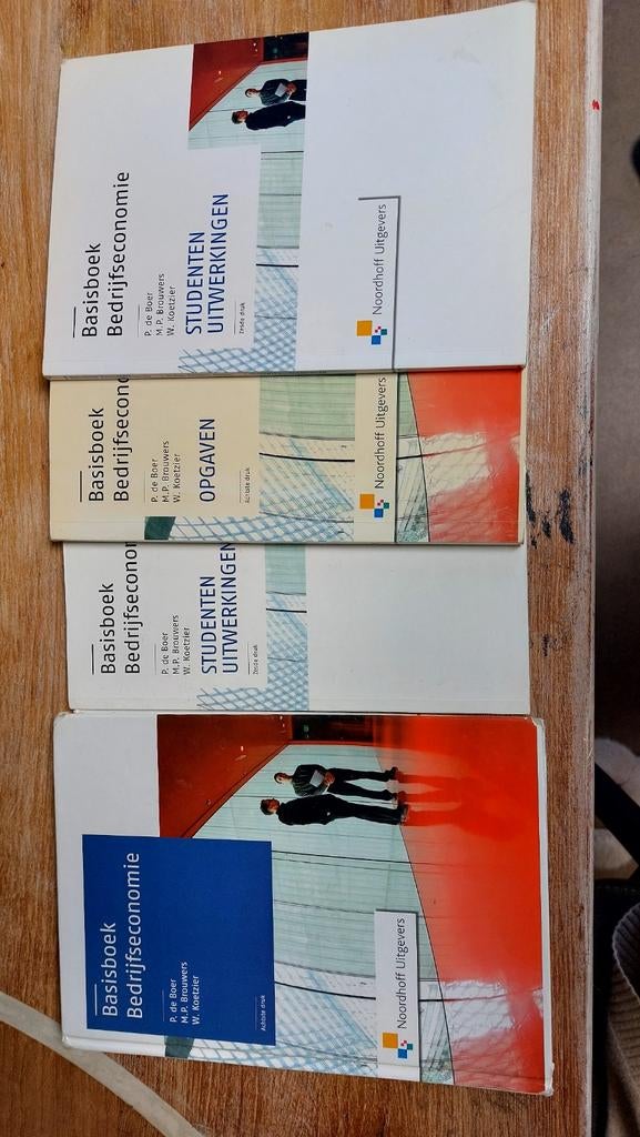 Basisboek Bedrijfseconomie - Complete set (4 boeken), Boeken, Studieboeken en Cursussen, Ophalen of Verzenden