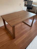 Massief houten IKEA eettafel, Huis en Inrichting, Tafels | Eettafels, Ophalen, Gebruikt, 100 tot 150 cm, Eikenhout