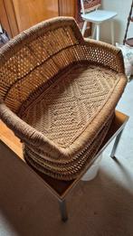 Poes of kinder bankje rotan, Ophalen, Bruin, Eén