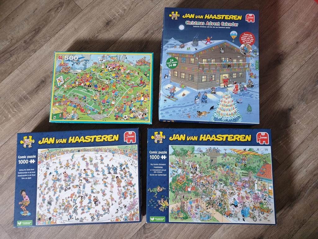 Jan van Haasteren puzzels, Ophalen, 500 t/m 1500 stukjes, Zo goed als nieuw, Legpuzzel