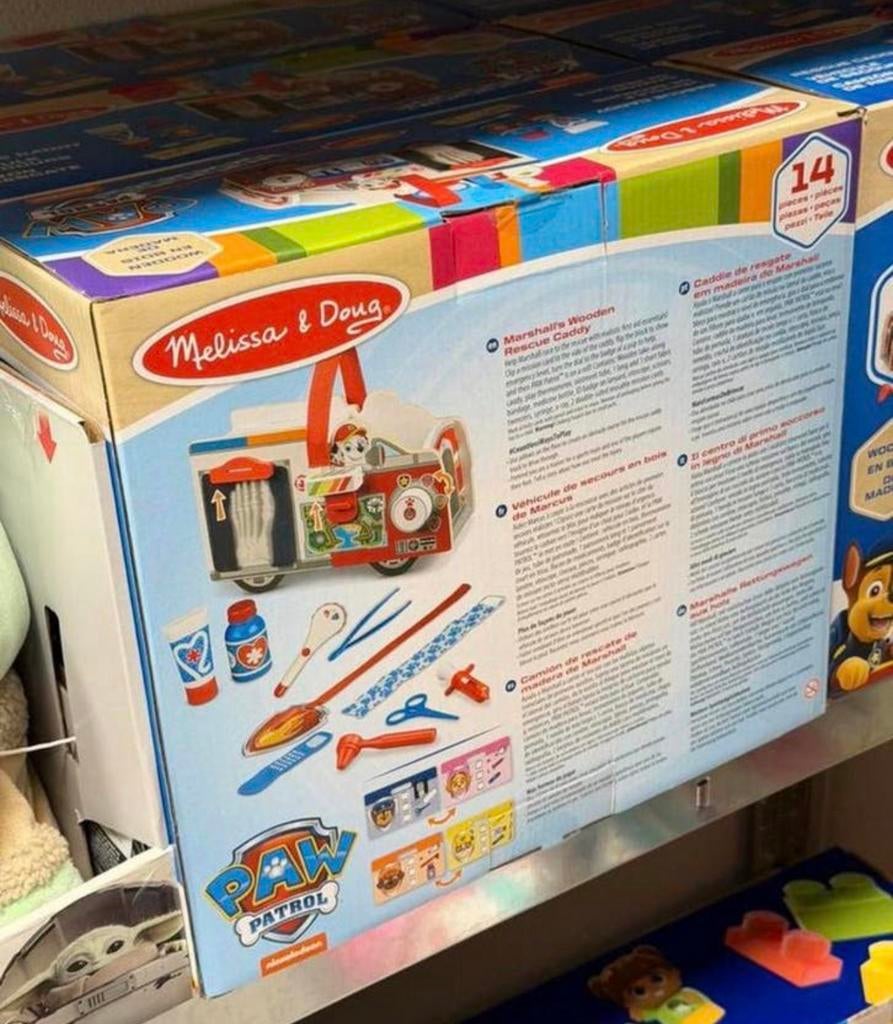 Paw Patrol Wood Rescue Caddy houten voertuig hout speelgoed, Ophalen of Verzenden, H, H, H