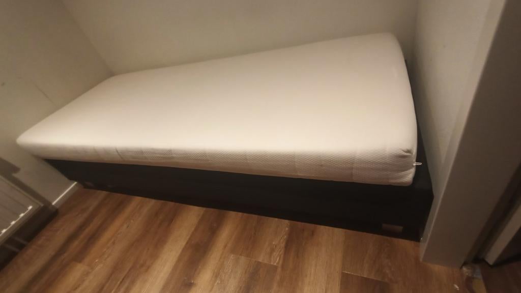 Boxspring, Huis en Inrichting, Slaapkamer | Bedden, 90 cm, Eenpersoons, Ophalen of Verzenden, Metaal