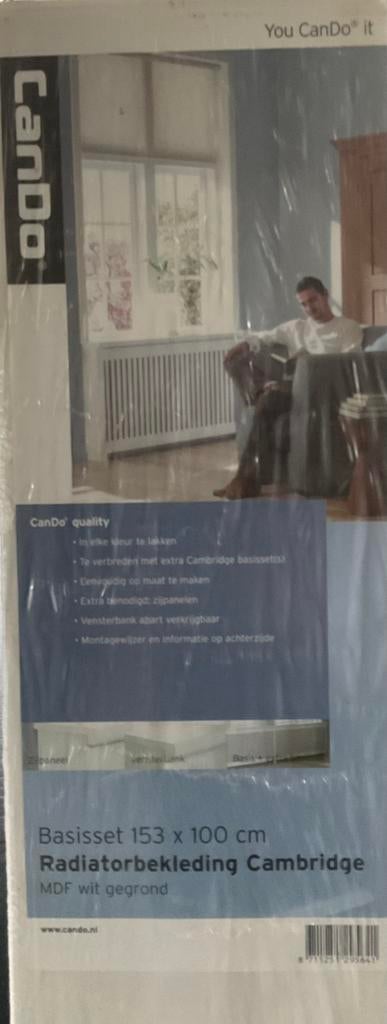 CanDo Radiatorbekleding Cambridge - Basisset nieuw!, Doe-het-zelf en Verbouw, Verwarming en Radiatoren, Nieuw, Radiator, 80 cm of meer