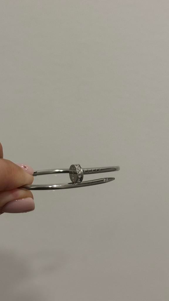 Cartier spijkerarmband, Sieraden, Tassen en Uiterlijk, Armbanden, Ophalen of Verzenden, Nieuw, Zilver