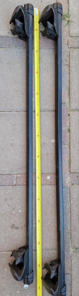 Thule universele dakdragers met dakrails., Auto diversen, Dakdragers, Ophalen, Gebruikt