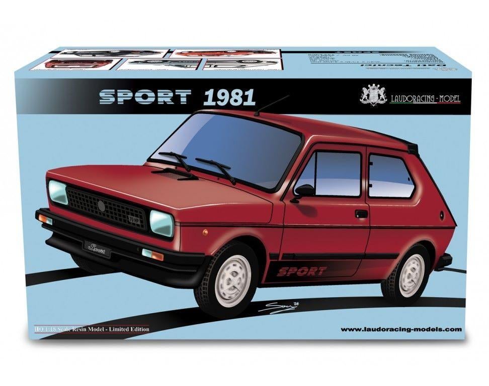 1:18  Fiat 127 Sport 70 HP 1981  -  Nu € 101,15, Hobby en Vrije tijd, Modelauto's | 1:18, Overige merken, Laudoracing, Auto, -