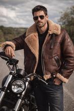 Pilotenjas IRVIN RAF MADE IN ENGLAND lammy piloten jas, Ophalen of Verzenden, Zo goed als nieuw, Overige maten, Bruin