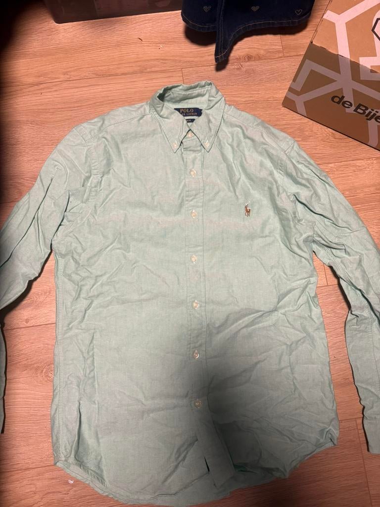 Ralph lauren overhemd te koop maat m, Ophalen of Verzenden, Zo goed als nieuw, Blauw