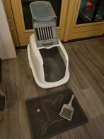 Kattenbak met matje, schep en speelballetjes, Ophalen