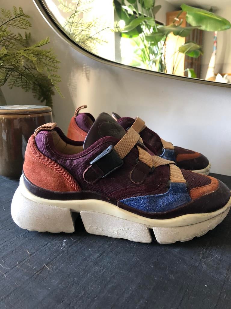 Chloe original gympen 36, Kleding | Dames, Schoenen, Ophalen of Verzenden, Zo goed als nieuw, Blauw, Sneakers of Gympen