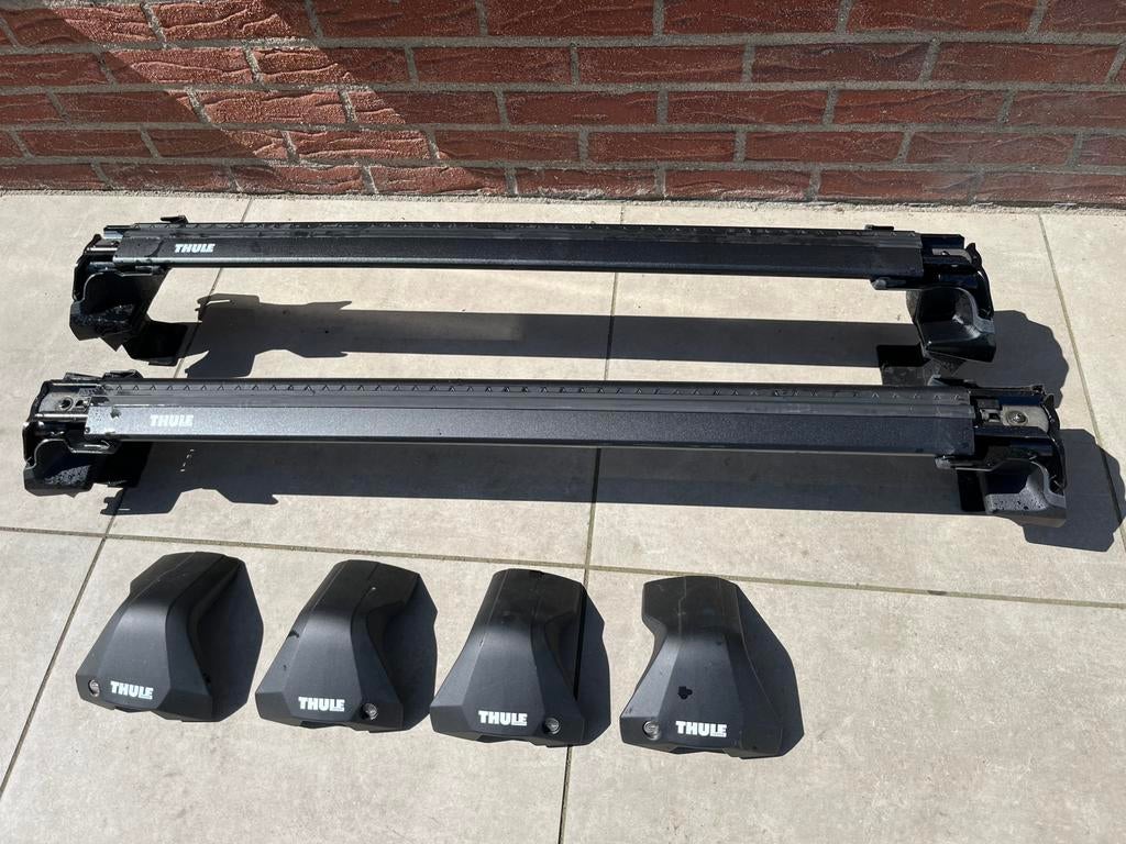Thule wingbar edge 7205 dakdragers matt zwart., Auto diversen, Dakdragers, Ophalen, Zo goed als nieuw