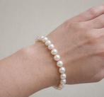 Bloedmooie Parel Armband met Witte Akoya Parels 9mm14K Goud, Ophalen of Verzenden, Nieuw, Wit, Goud