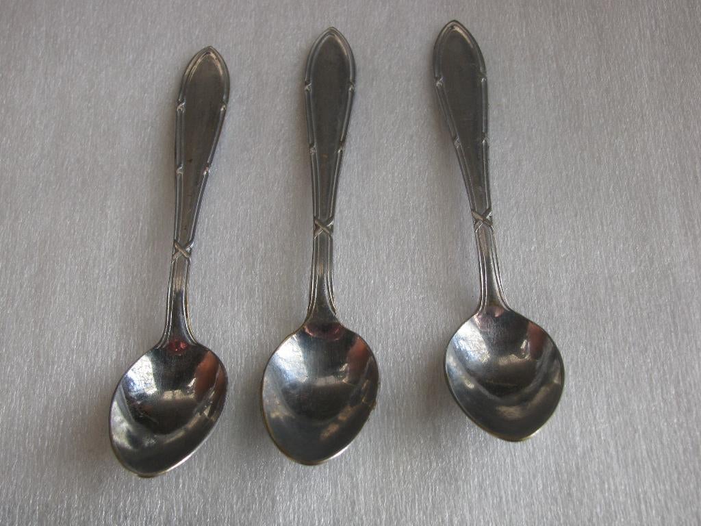 3 Princess Advocaat / Likeur Lepeltjes met Kruisband Motief, Verzenden