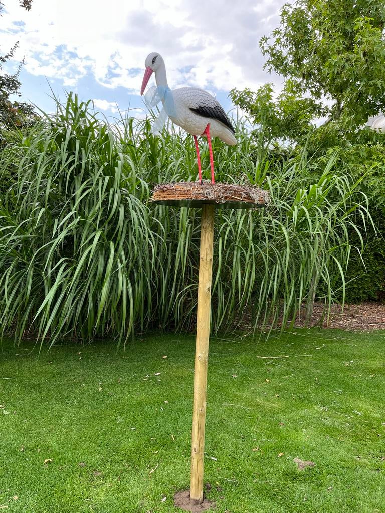 Geboorte ooievaar te huur, Kinderen en Baby's, Kraamcadeaus en Geboorteborden, Ophalen, Zo goed als nieuw, Geboortebord