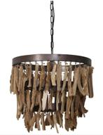 Driftwood hanglamp, Huis en Inrichting, Ophalen, Metaal