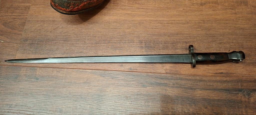 Lange Hembrug bajonet wielrijders e.d. / mei 1940 / karabijn, Verzamelen, Ophalen of Verzenden, Landmacht, Nederland, Mes of Dolk