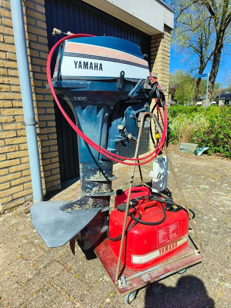 Yamaha 15 pk buitenboordmotor met elektrische start, Watersport en Boten, 10 tot 30 pk, Gebruikt, Ophalen of Verzenden, Elektrische start
