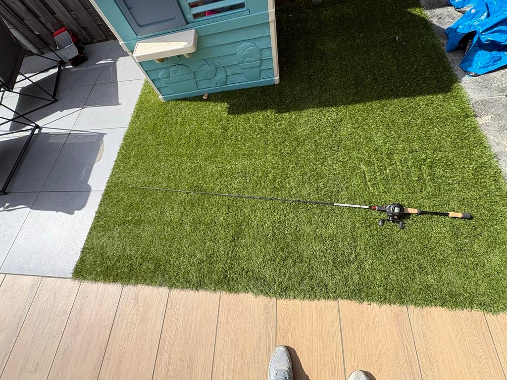 Dropshot hengel met SPRO molen, Watersport en Boten, Hengelsport | Roofvissen, Ophalen, Zo goed als nieuw, Complete set