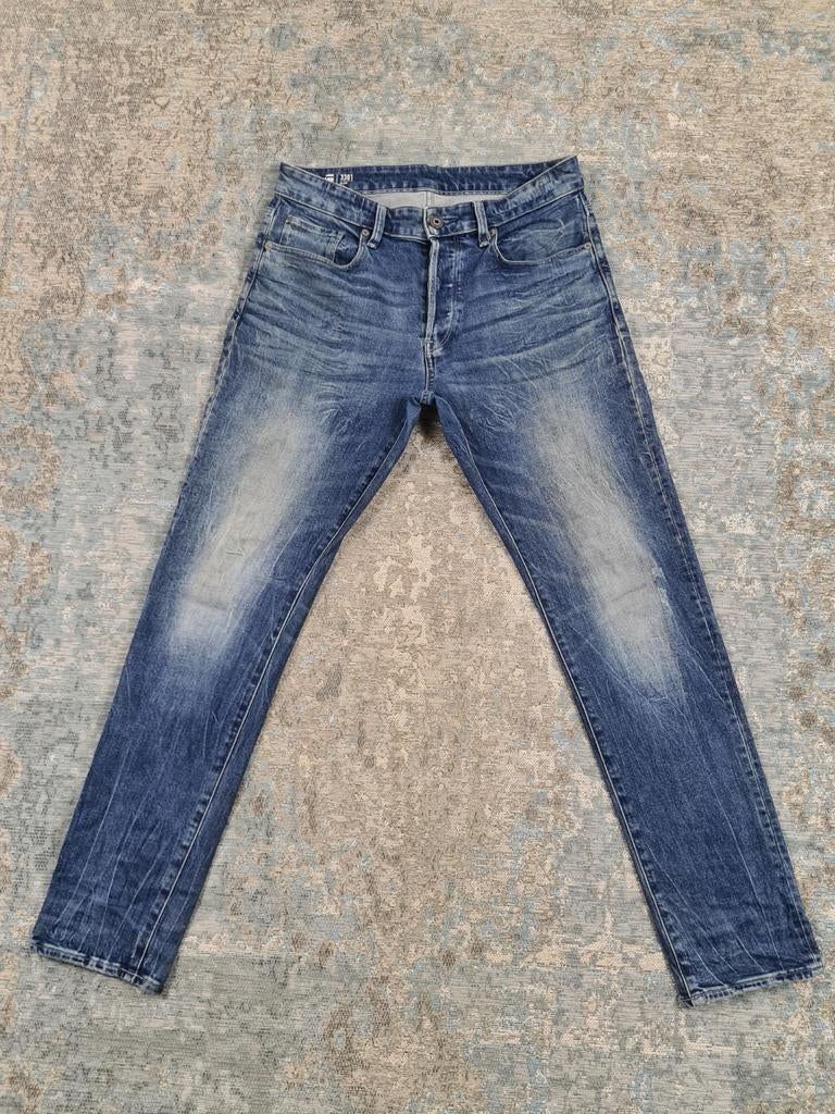G-Star 3301 Slim W31 L32 Slim STRETCH Bronno3132 Blauw, G-Star Raw, https://www.g-star.com/nl_nl/customer-service, W32 (confectie 46) of kleiner