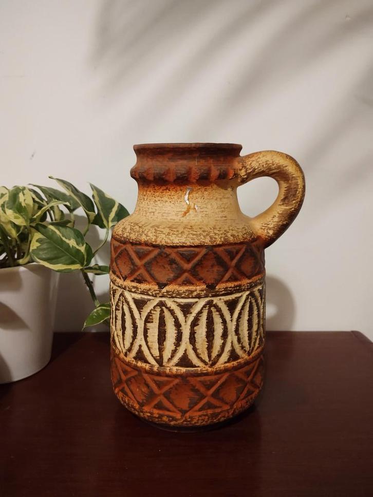 West -Germany vaas | 93-25, Huis en Inrichting, Woonaccessoires | Vazen, Gebruikt, Overige kleuren, Minder dan 50 cm, Aardewerk of Porselein