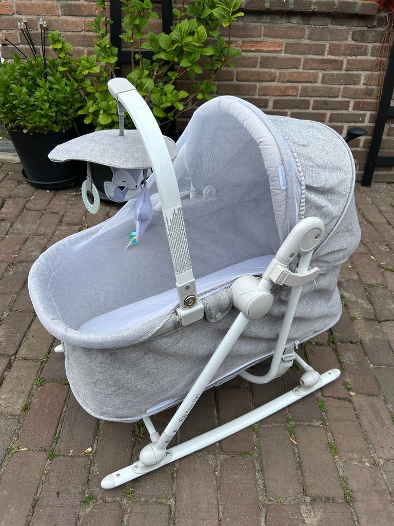Kinderkraft NOLA 5-in-1 Wipstoel / Wieg – Stone Grey, Ophalen, Zo goed als nieuw, Wieg