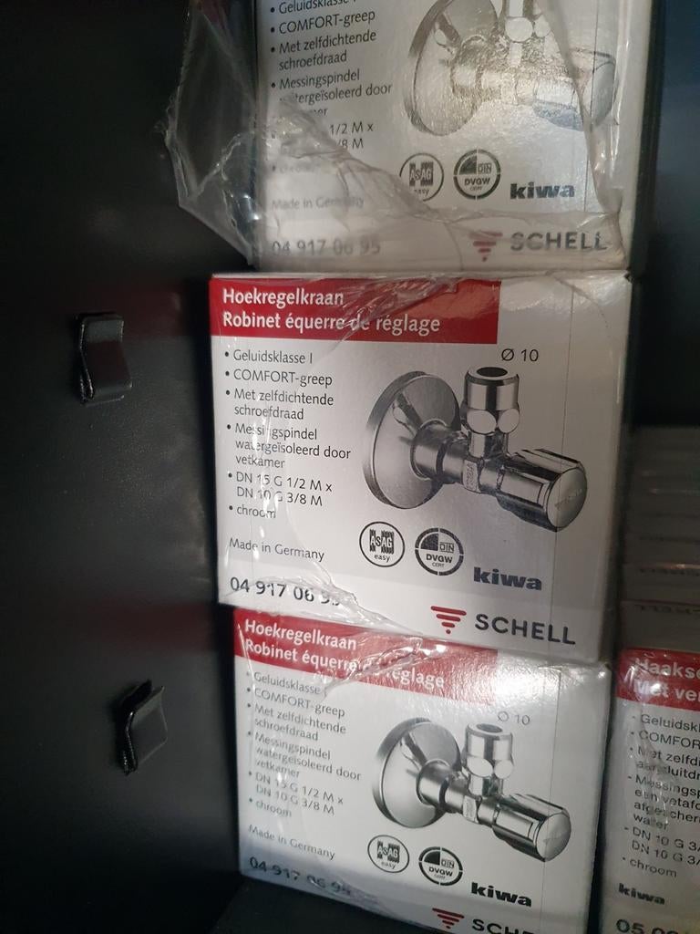 hoekstop kranen, Ophalen, Nieuw, Chroom, Kraan