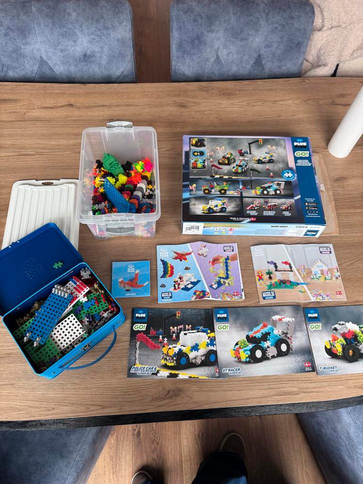 Plus-Plus bouwstenen met instructieboekjes, Kinderen en Baby's, Speelgoed | Bouwstenen, Gebruikt, Overige merken, Ophalen of Verzenden