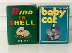 Vintage blikken speelgoed set “Bird in Shell” & “Baby Dog”, Verzenden