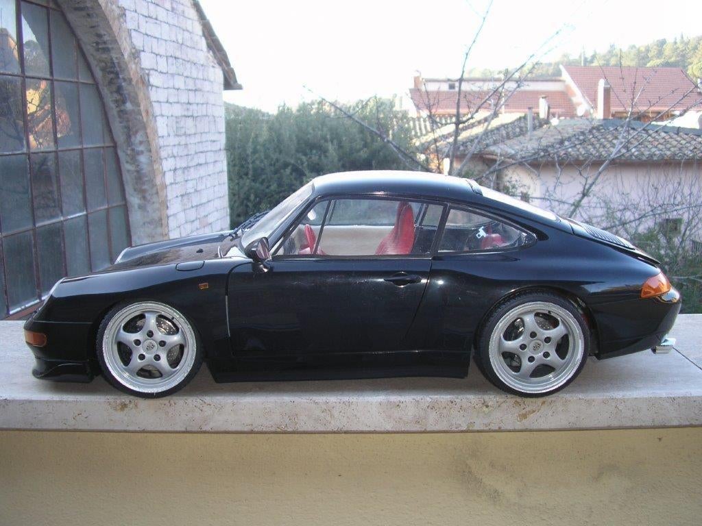 Pocher 1/8 Porsche 993 1/8 coupè Black Transkit, Ophalen of Verzenden, Zo goed als nieuw, 1:5 t/m 1:8, Auto