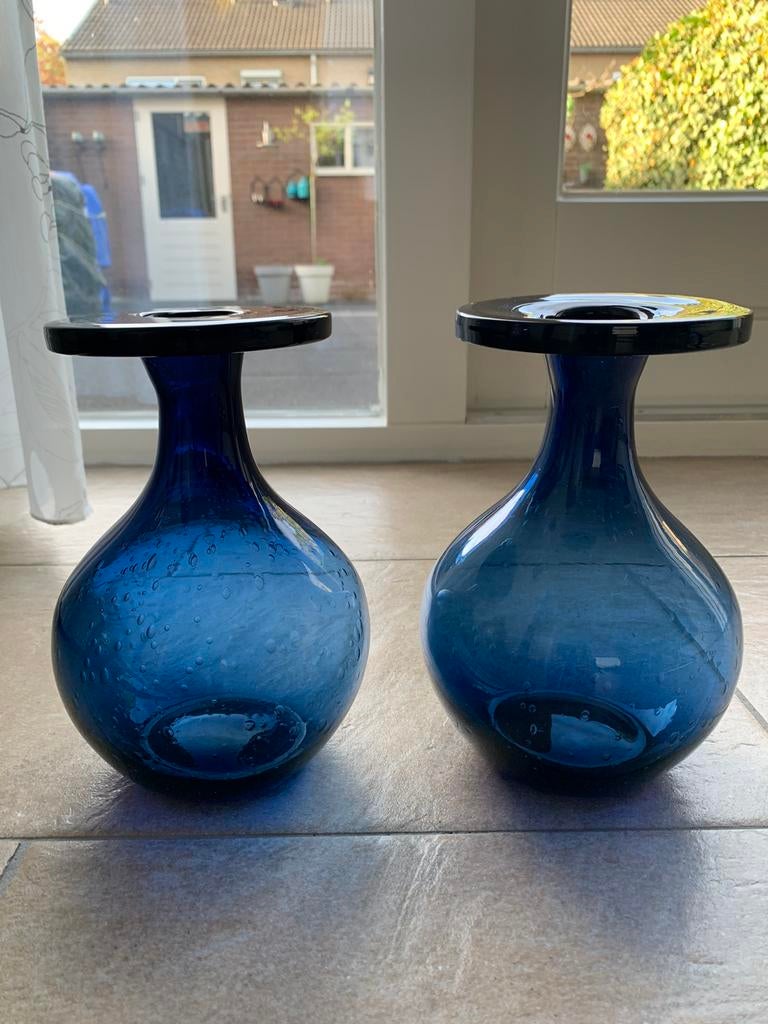 Prachtig vazen, mooi glas, 22cm hoogte, Huis en Inrichting, Woonaccessoires | Kandelaars en Kaarsen, Ophalen of Verzenden, Nieuw