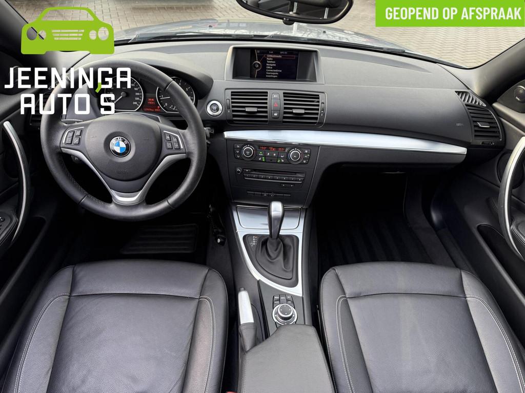 BMW 1-serie Cabrio 118i Exclusive Edition|Navi|Leer, Auto's, BMW, Euro 5, Achterwielaandrijving, Zwart, Cabriolet