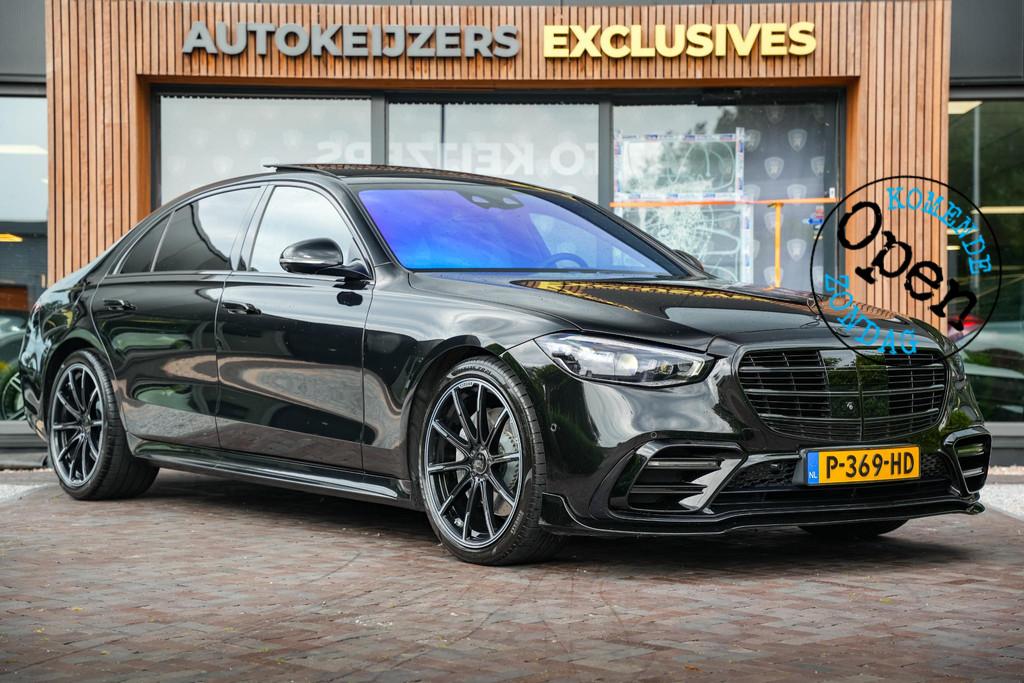 Mercedes-Benz S-klasse 500 4MATIC Lang AMG Line Brabus 3D Bu, Auto's, Automaat, Gebruikt, Euro 6, Leder