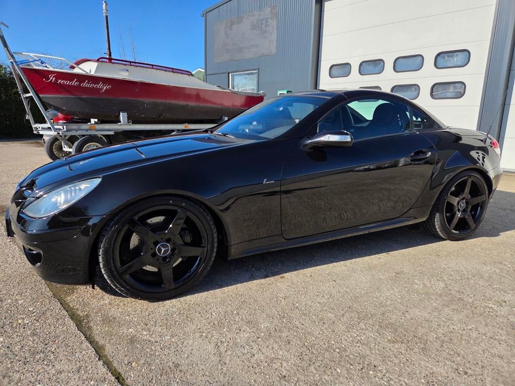 Mercedes-Benz SLK 350 2004 Zwart 272 PK 6 cilinder, Zwart, Cabriolet, Zwart, Geïmporteerd