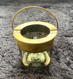 Windlicht, rond, metaal en glas, nieuw, Overige kleuren, Nieuw, Ophalen of Verzenden, Metaal