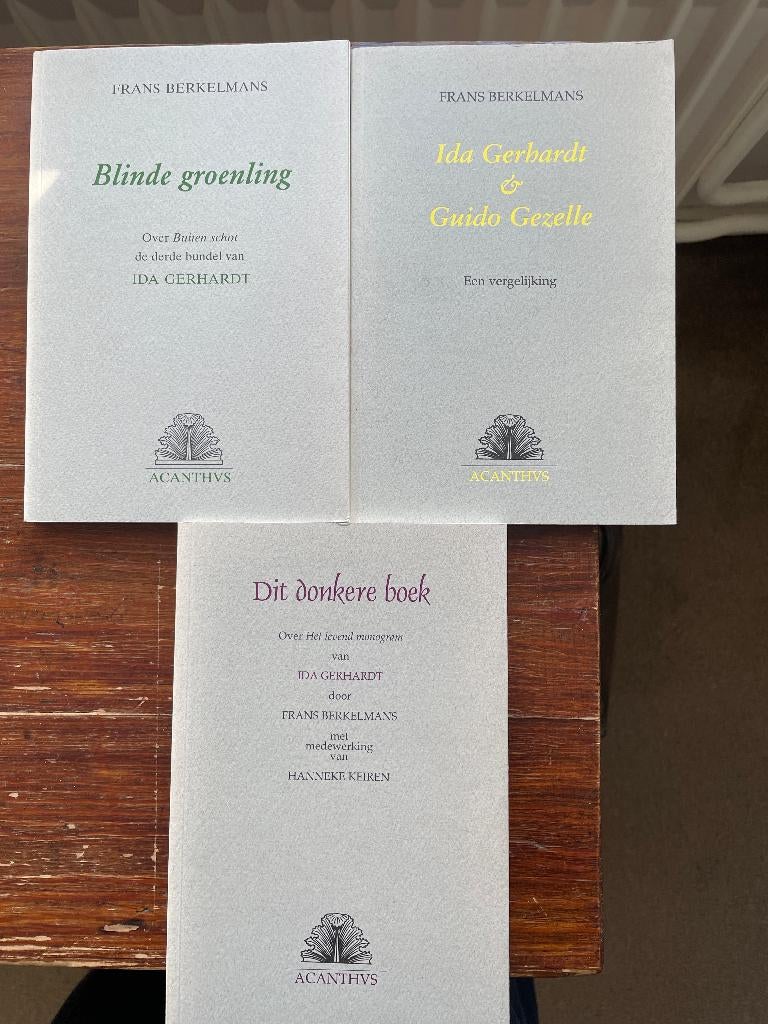 Frans Berkelmans Ida Gerhardt 3 boekjes nr. 4, 6 en 7 nieuw, Frans Berkelmans, Nieuw, Ophalen of Verzenden, Eén auteur