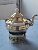 Antieke Geel Koperen Waterketel op Komfoortje, Antiek en Kunst, Antiek | Koper en Brons, Ophalen of Verzenden, Koper