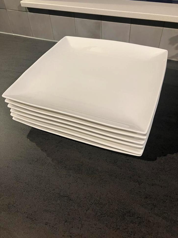 Squito Yong | Plat bord 30cm (6x), Huis en Inrichting, Keuken | Servies, Gebruikt, Bord(en), Overige stijlen, Porselein, Ophalen of Verzenden