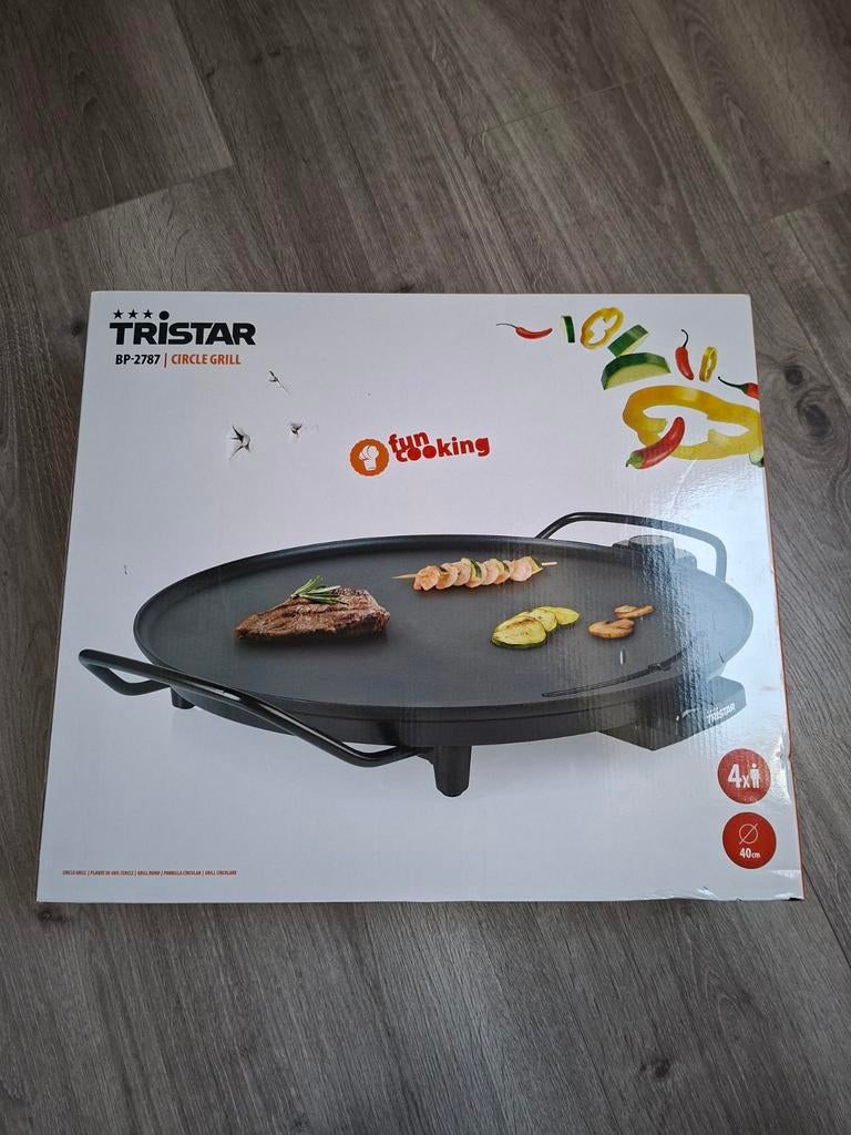 Tristar BP-2787 Circle Grill, Witgoed en Apparatuur, Grillplaten, Ophalen of Verzenden, Nieuw, Tafelgrill