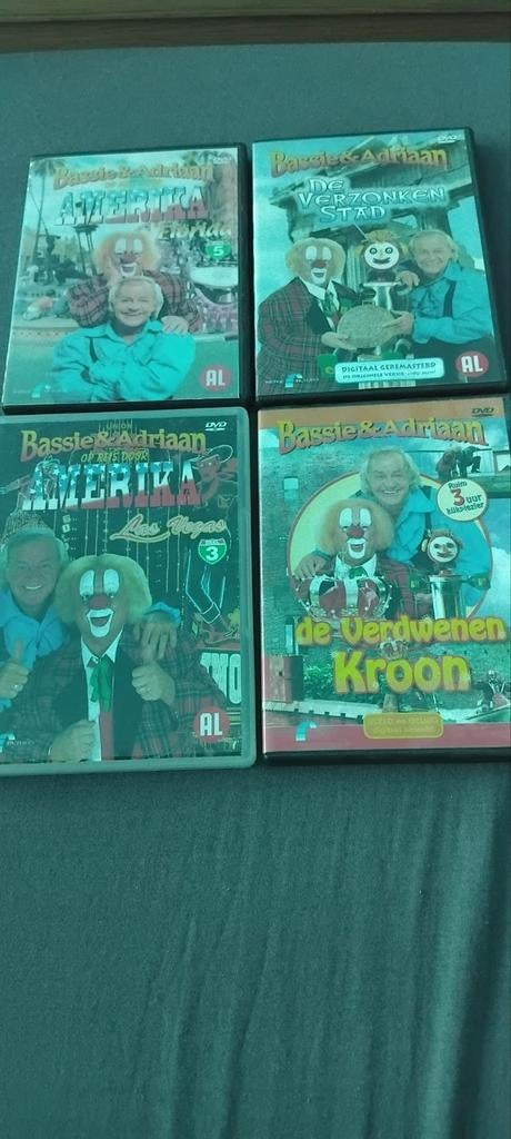 4 dvd.s bassie en adriaan, Alle leeftijden, Ophalen of Verzenden, Zo goed als nieuw