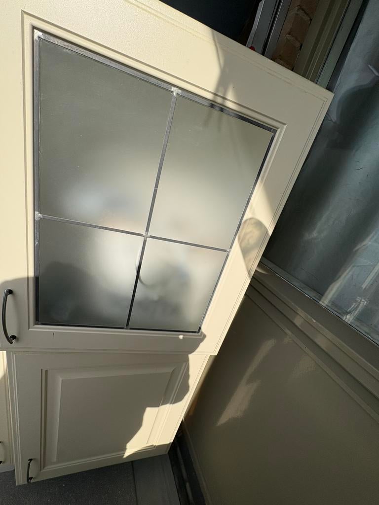 Boven k keukenkastje in het beige, Ophalen of Verzenden, Gebruikt, Binnendeur, Minder dan 200 cm