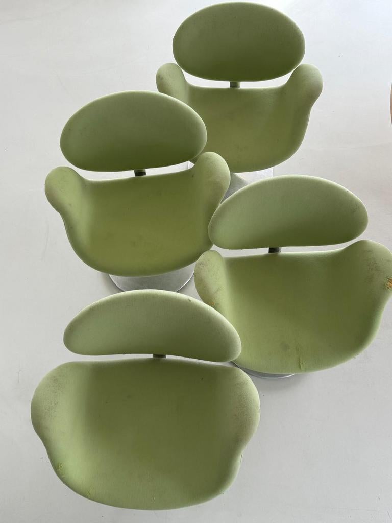 Artifort Little Tulip stoelen - Gebruikt, Ophalen, Gebruikt, Overige kleuren, Vier