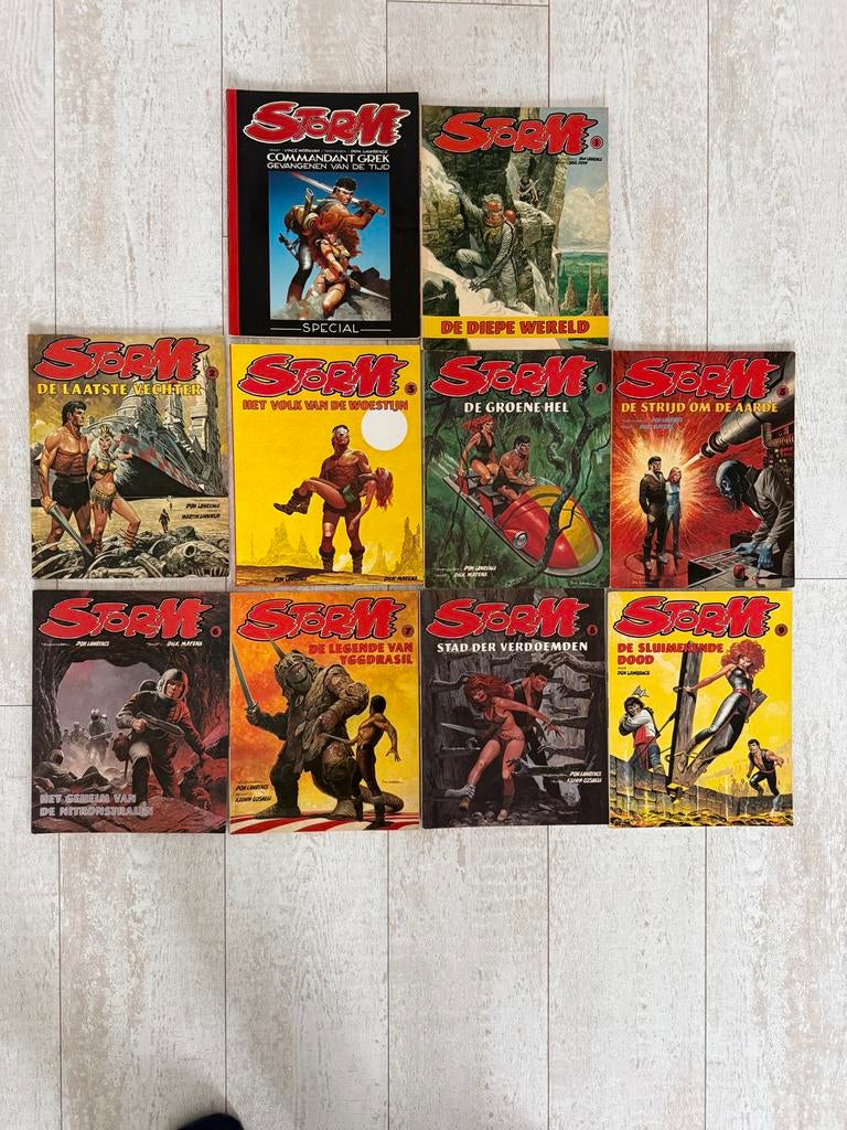Storm stripboeken deel 1 t/m 9 en een special, Meerdere stripboeken, Ophalen of Verzenden, Gelezen