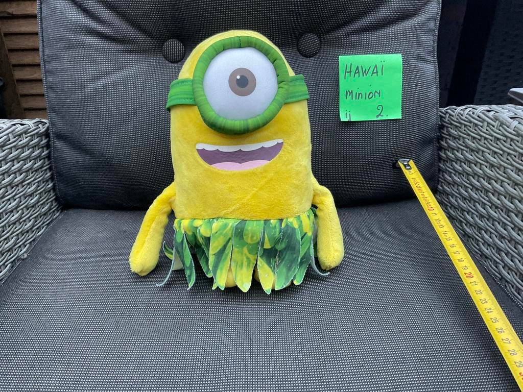 Nieuwe zgan Minion knuffel Hawai Minion knuffel, Ophalen, Overige figuren, Nieuw, Beeldje of Figuurtje