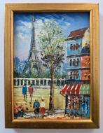 Burnett. Parijs. Eiffeltoren. Olieverf., Ophalen of Verzenden