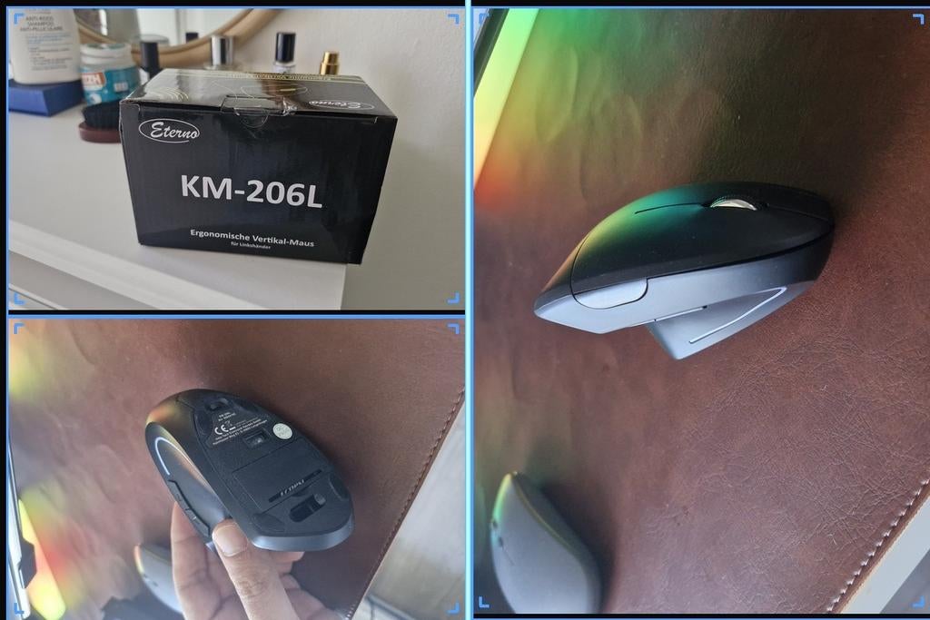 (Gratis) Ergonomische Vertikale Muis voor Linkshandige, Overige merken, Muis, Ergonomisch, Linkshandig