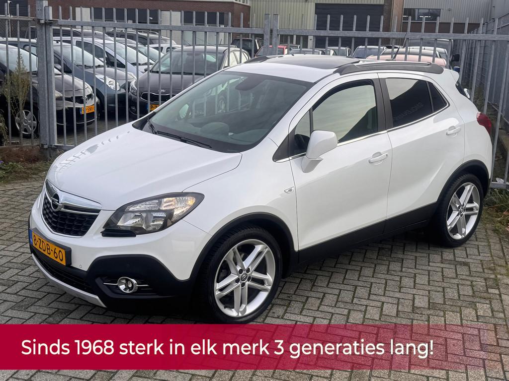 Opel Mokka 1.4 T Cosmo 140PK NL AUTO NAP! Schuifdak l Navi l, Voorwielaandrijving, Euro 5, Gebruikt, Zwart