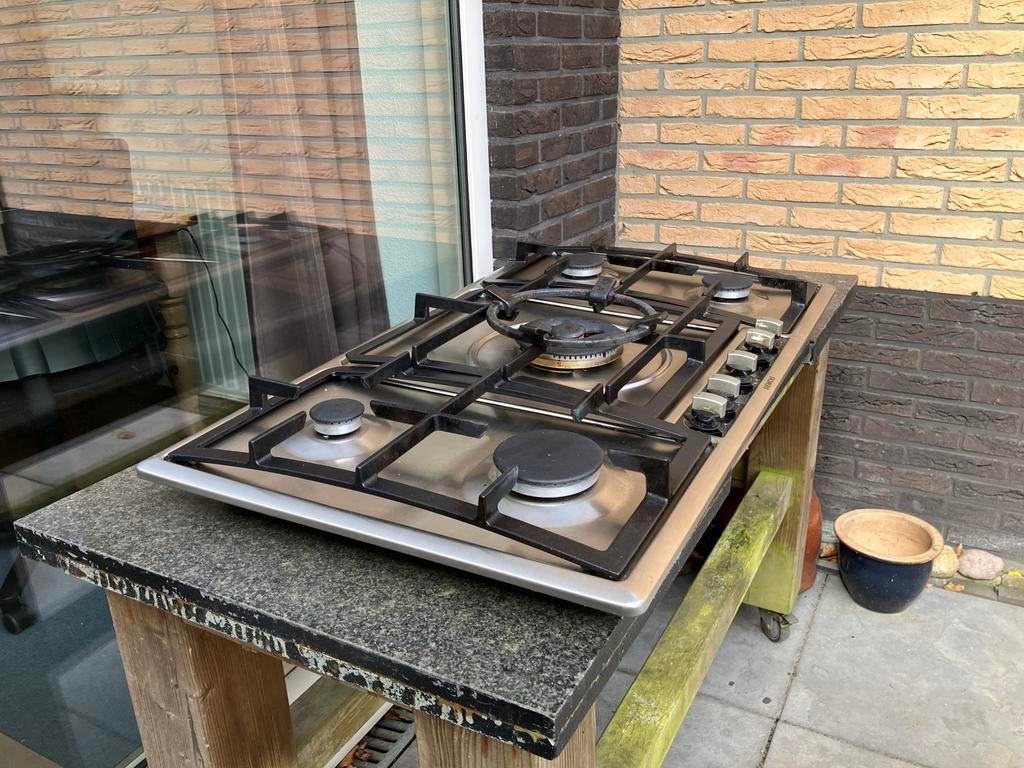 Te koop: Gasfornuis, Witgoed en Apparatuur, Fornuizen, Gebruikt, Minder dan 85 cm, Gas, Vrijstaand